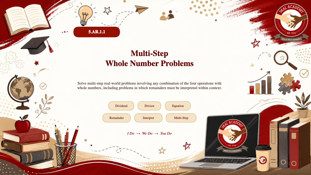 Preview of the 5th Grade Tier 1 Math Bundle title slide