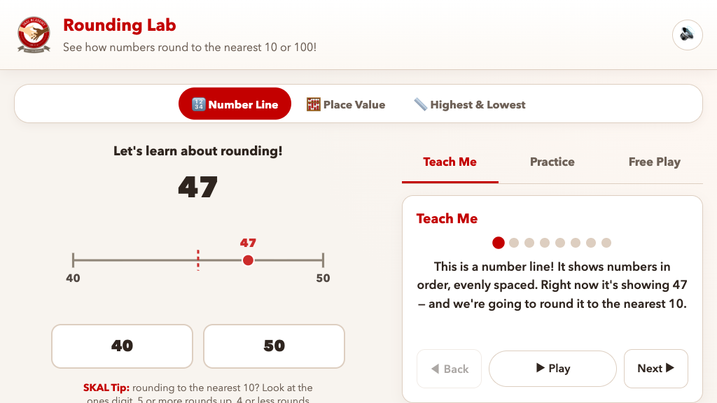 Preview of the SKAL Rounding Lab