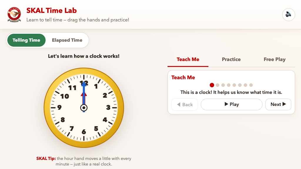 Preview of the SKAL Time Lab